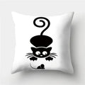 Cute Cat Cushion Cover 45x45cm - Axyaa Home Decor Pillowcases