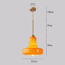 Axyaa Retro Glass LED Pendant Chandelier for Kitchen, Bedroom, and Bar