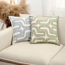 Axyaa Geometric Chenille Velvet Throw Pillowcase for Sofa Decoration