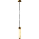 Natural Marble LED Pendant Lights Brass Nordic Lamp for Dining Room Kitchen Axyaa