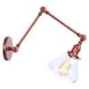 Axyaa Vintage Loft LED Wall Light Fixture Indoor Industrial Glass Lamp