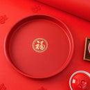 Axyaa Big Fu Zi Fruit Plate - Melon & Snack Plate for Home, BPA-Free