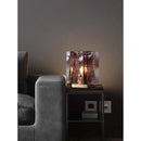 Axyaa Modern Art Glass Table Lamp - All Copper, Energy Efficient