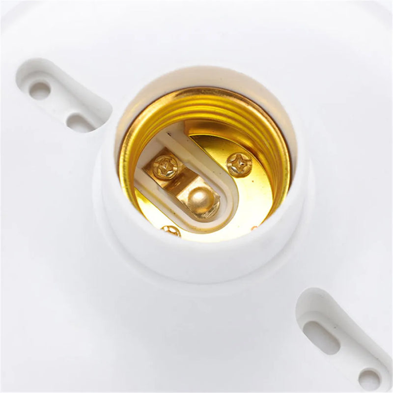 Axyaa Plastic Socket Outlet Box Mount E27 Lamp Holder for Ceiling Lamp