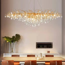 Axyaa Crystal Ceiling Lights: Modern Chandeliers for Home Living Dining Bedroom