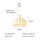 Axyaa Sabi Silk Suspension Light: Retro French Onion Style for Bedroom, Restaurant, Study
