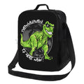 Axyaa Dino Insulated Lunch Bag - Portable Thermal Bento Tote for Kids, Boys, Girls