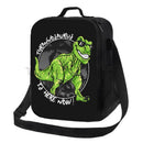Axyaa Dino Insulated Lunch Bag - Portable Thermal Bento Tote for Kids, Boys, Girls