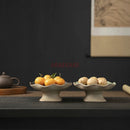 Axyaa Lotus Leaf Dish: New Chinese Style Dim Sum Tea Snack Dry Fruit High-Foot Plate