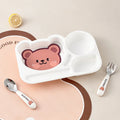 Axyaa Cartoon Kids Dinning Plate for Fruit Salad, Picnic, Microwave - Large Capacity