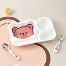 Axyaa Cartoon Kids Dinning Plate for Fruit Salad, Picnic, Microwave - Large Capacity