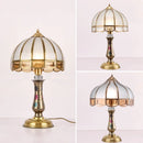 Axyaa European Retro Copper Bedside Lamp for Bedroom and Living Room
