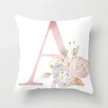 Axyaa Sweet Pink Alphabet Pillowcase for Home Decor