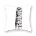 Axyaa World Buildings Printed Cushion Covers