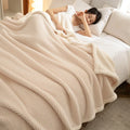Axyaa Velvet Blanket: Luxury Double-Sided Plush Bed Cover, Warm & Thick, 150x200