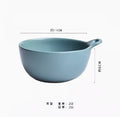 Axyaa Ceramic Breakfast Cereal Bowl with Handle - Small Dessert Yogurt Oat Bowl