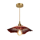 Axyaa Nordic Copper Glass LED Pendant Light for Modern Spaces
