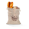 Axyaa Linen Bread Bag: Reusable, Drawstring Homemade Artisan Bread Storage Bag
