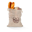Axyaa Linen Bread Bag: Reusable, Drawstring Homemade Artisan Bread Storage Bag