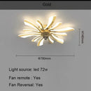 Axyaa Swivel Ceiling Fan Light: Creative Ultra-Thin Home Lighting