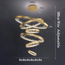 Axyaa Modern Luxury Gold and Black Chandelier for Home Decor