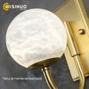 Axyaa Marble G9 Bulb Gold Ball Wall Sconces for Bedroom & Corridor Home Decor