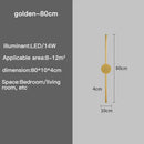 Modern Gold LED Wall Light for Home Decor by Axyaa - Sleek Design for Living Room & Bedroom