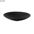 Axyaa Round Ceramic Dinner Plates Set Solid Color Restaurant Tableware