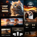Axyaa 4K Native Android 11 Projector Auto Focus Dual Wifi Voice Assistant Built Speaker
