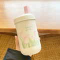 Axyaa Stainless Steel Tulip Thermal Bubble Milk Tea Tumbler with Straw