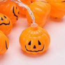 Axyaa Halloween Pumpkin Lanterns LED String Lights for All Saints' Day Party Decoration