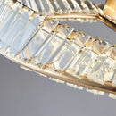 Axyaa Luxury Crystal Ceiling Lights for Home Decor - Modern LED Chandeliers