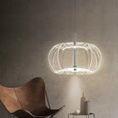 Round LED Chandelier Light by Axyaa - Luxury Acrylic Bedroom Pendant Fixture