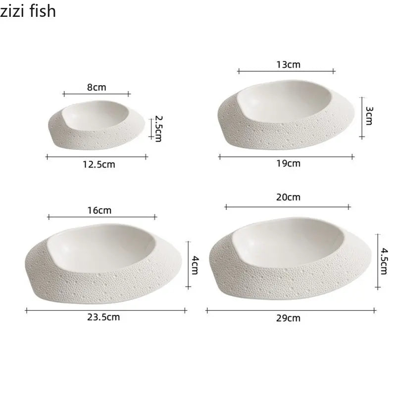 Axya Stoneware Dinner Plates Set for Elegant Dining Experience