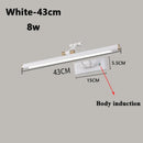 Axyaa Modern Metal Wall Lamp with Foldable Mirror Sconce Light for Bedroom