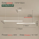 Nordic Modern Chandelier for Dining Room Kitchen Bar Office LED Strip Lamps by Axyaa