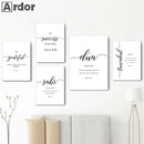 Islamic Quotes Wall Art Canvas - Axyaa Modern Quran Prints for Bedroom Decor