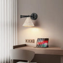 Axyaa Cave Stone Retractable Rocker Wall Lamp in Yellow for Bedroom and Living Room