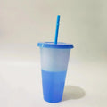 Axyaa Color Changing Cups - 710ml Reusable Tumblers with Lids and Straws