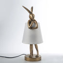 Retro Resin Rabbit Table Lamp by Axyaa: Nordic Design for Bedroom & Living Room