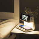 Axyaa ABS Bedroom Lamp Clock for Home/Office Holiday Decor USB Plug