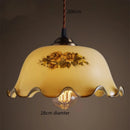 Axyaa Green Glass LED Pendant Lights with Copper Finish