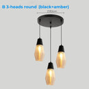 Axyaa Glass & Metal Pendant Light: Adjustable Vintage Ceiling Fixture
