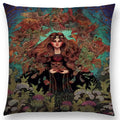 Axyaa Three Eyes Raven Steampunk Hummingbird Sofa Pillow Case Owl Cushion Cover