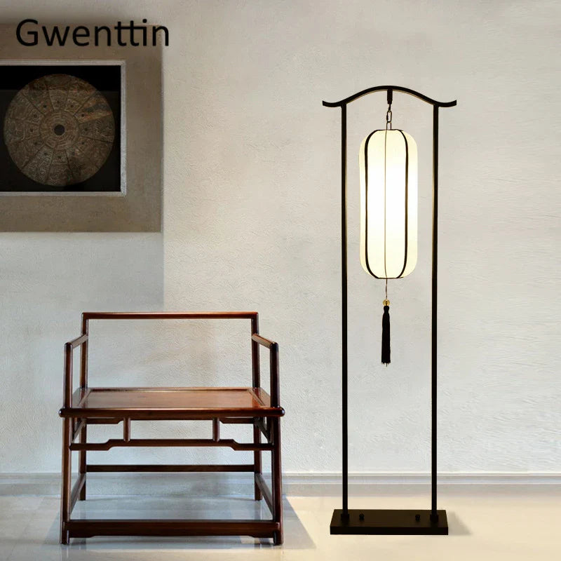 Axyaa Classical Lantern Floor Lamp for Elegant Home Lighting