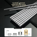Axyaa Stainless Steel Antibacterial Chopsticks: High-grade 316L, Anti-mould, Anti-slip for Home Health.