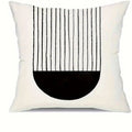 Axyaa Minimalist Round Printed Pillowcase Cover