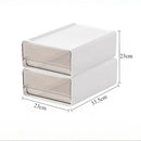 Axyaa Clear Drawer Office Storage Box Set for Organizing A4 Files & Office Supplies