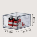 Axyaa Foldable Shoe Box with Lid Stackable Organizer for Home - Moisture-Proof & Dust-Proof