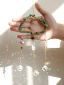 Axyaa Crystal Suncatcher Wind Chime Rainbow Maker Car Home Decor